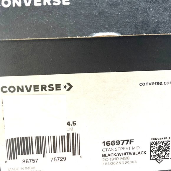 Converse CTAS STREET MID Top Canvas Black Camo Wmn - Picture 10 of 10